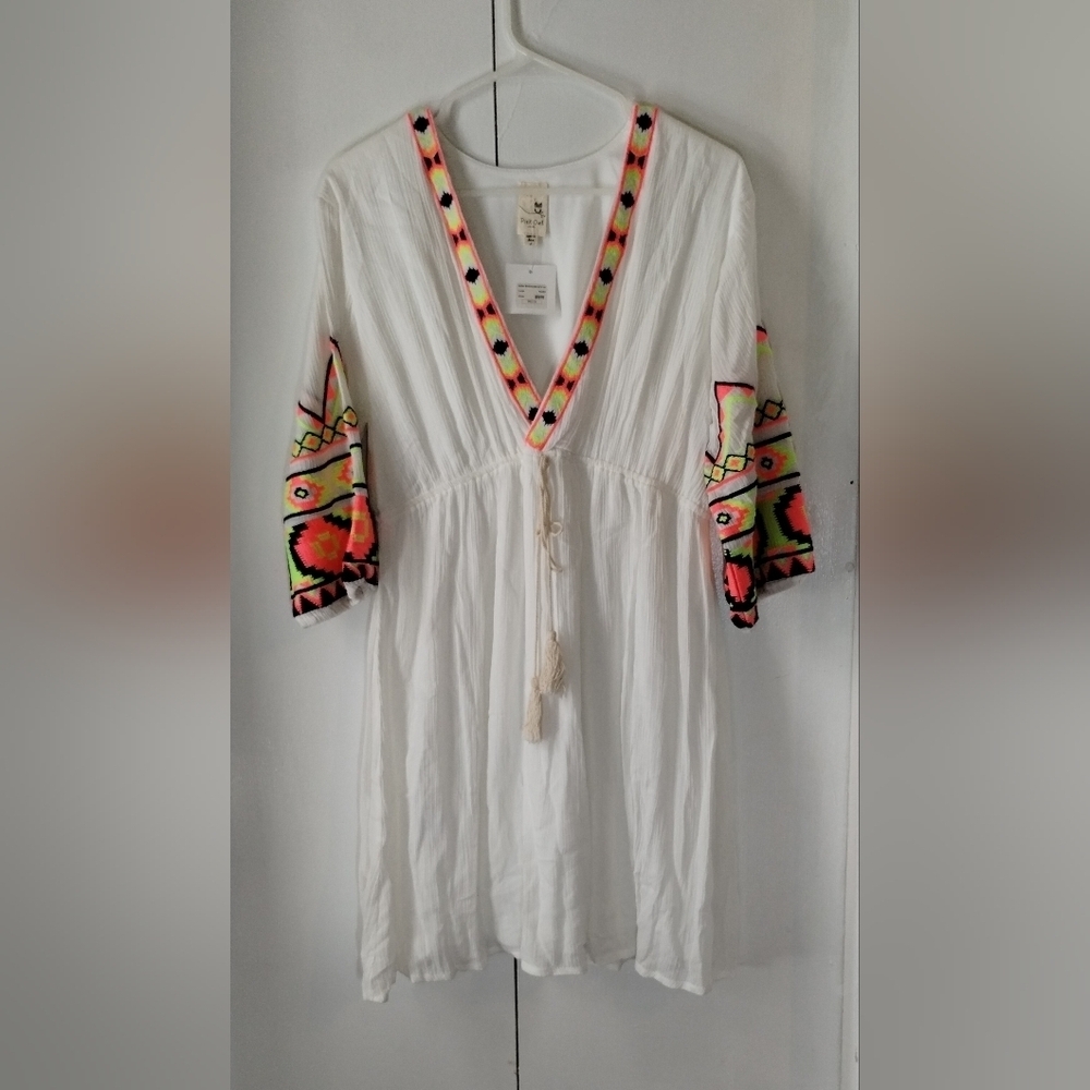 Pink Owl Tribal Design Dress